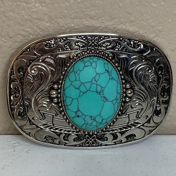 Unbranded Accessories - Western faux turquoise belt buckle NEW in package